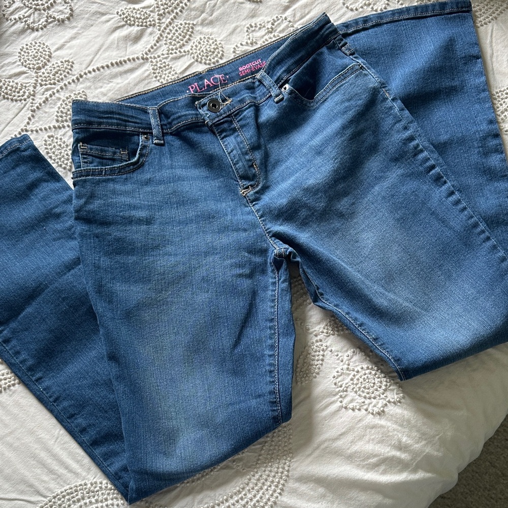 Place Girl’s Classic Blue Boot Leg Jeans